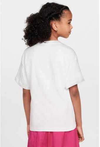 Nike T-shirt wit Katoen Ronde hals Effen - Foto 3