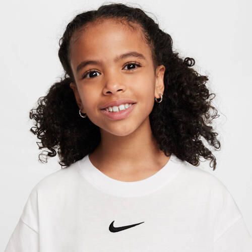 Nike T-shirt wit Katoen Ronde hals Effen - Foto 2