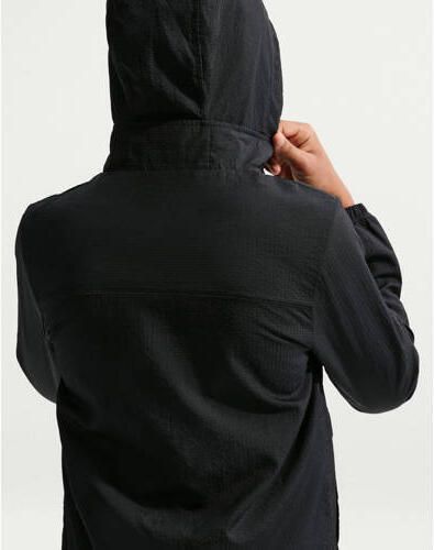 Nike voetbaljack zwart Sportjack Nylon Capuchon Effen - Foto 3
