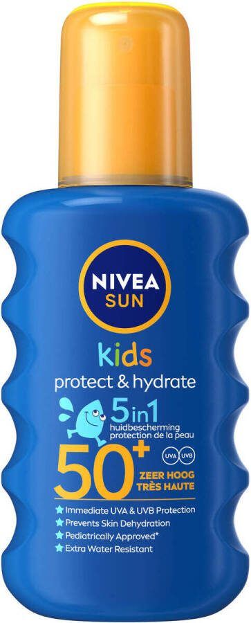 Nivea SUN Protect & Hydrate Kids sun spray SPF50+ 200 ml Zonnebrand Wit