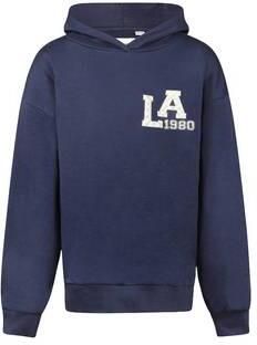 No Way Monday oversized hoodie met backprint donkerblauw Sweater Meisjes Katoen Capuchon - Foto 4