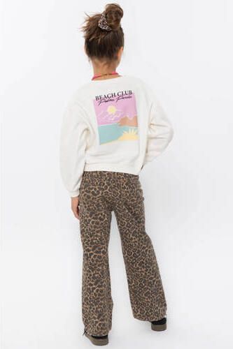 No Way Monday sweater met backprint ecru Backprint - Foto 5