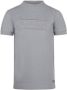 No Way Monday T-shirt met logo grijsblauw Jongens Stretchkatoen Opstaande kraag 122 - Thumbnail 2