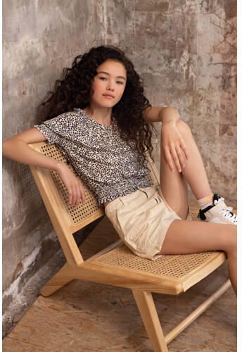 NoBell casual short Simoa ivoor Korte broek Wit Meisjes Stretchkatoen 134 140 - Foto 2