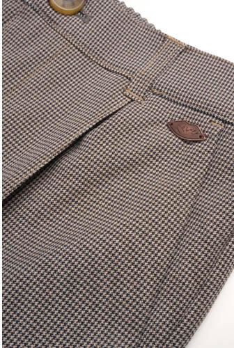 NoBell geruite wide leg broek Sali bruin zwart Meisjes Polyester Ruit 158 164 - Foto 2