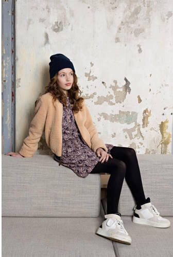 NoBell jurk Moory van polyester 433 dark roast brown Bruin All over print 122 128 - Foto 4