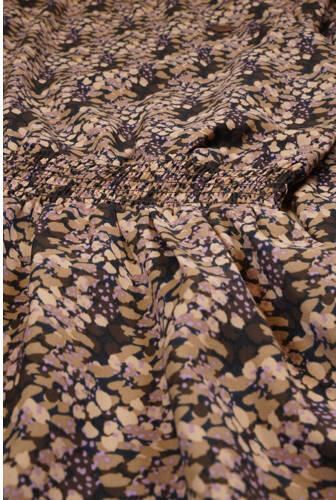 NoBell jurk Moory van polyester 433 dark roast brown Bruin All over print 122 128 - Foto 2