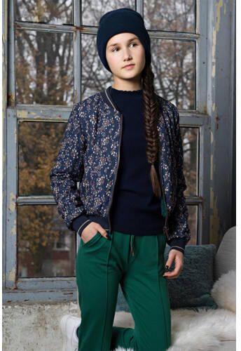 NoBell longsleeve Kobus donkerblauw Meisjes Polyester Ronde hals Effen 134 140 - Foto 3