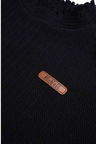 NoBell longsleeve Kobus met 3D applicatie zwart Meisjes Polyester Ronde hals 122 128 - Foto 2