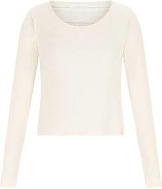 NoBell longsleeve wit Meisjes Katoen Ronde hals Effen maat 170-176