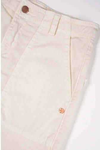 NoBell loose fit cargobroek Susy ivoor Ecru Meisjes Stretchkatoen Effen 170 176 - Foto 3