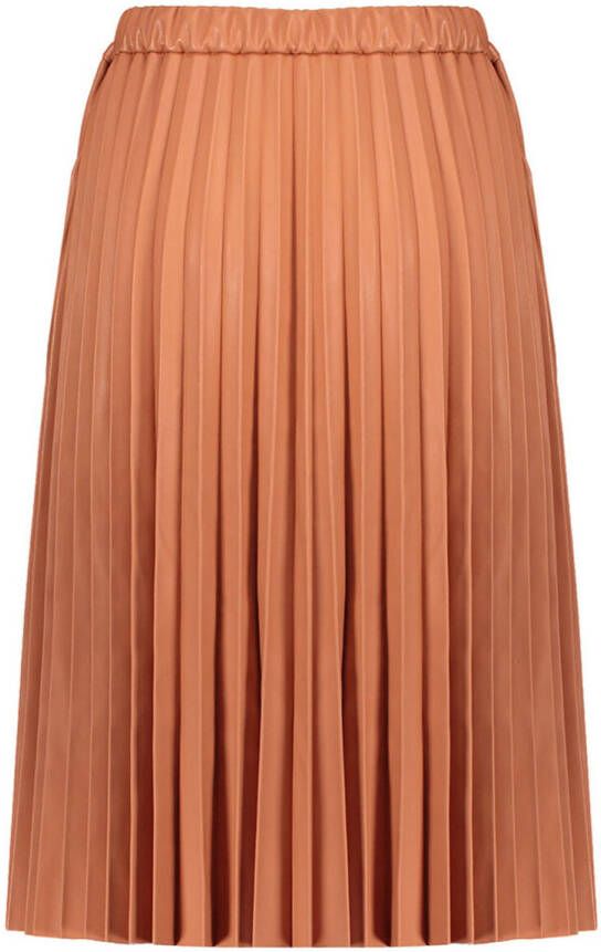 NoBell imitatieleren rok lichtkoperbruin Meisjes Imitatieleer Effen 110-116