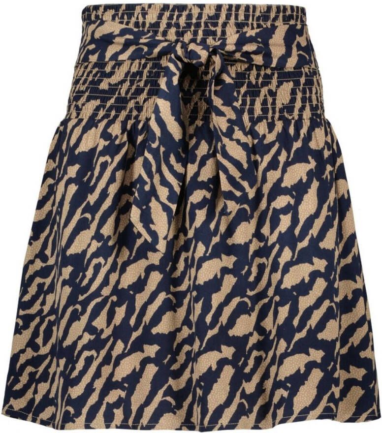 NOBELL Meisjes Rokken Nila Short Skirt With Smocked Waistband Blauw