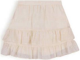 NOBELL Meisjes Rokken Naia Short Skirt Embroidered Chiffon Ecru - Foto 3
