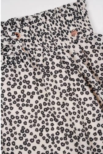 NoBell rok Ninez met all over print en volant ivoor zwart Wit Meisjes Polyester 122 128 - Foto 3