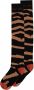 NoBell Sokken Zwart Meisjes Katoen Zebraprint Size 1 - Thumbnail 1