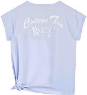 NoBell T-shirt Kasis met backprint zachtblauw Meisjes Stretchkatoen Ronde hals 122 128 - Foto 2