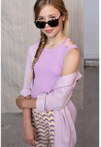 NoBell top Kandy donkerroze T-shirt Meisjes Viscose Ronde hals Effen 170 176