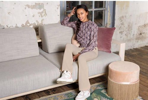 Nobell Beige Flared Broek Sady Girls Velvet Rib Flared Pants Beige - Foto 5