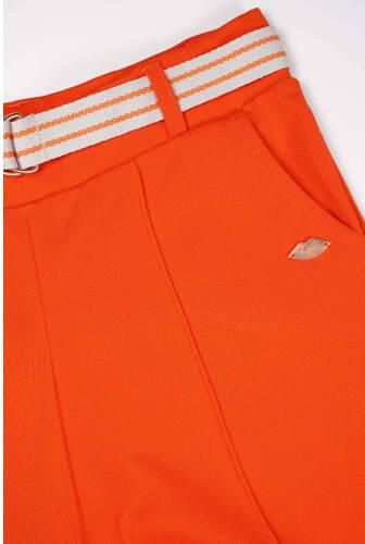 NoBell wide leg broek Salet oranjerood Meisjes Viscose Effen 122 128 - Foto 3