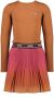 NONO dip-dye jurk Mika van gerecycled polyester camel roze - Thumbnail 3
