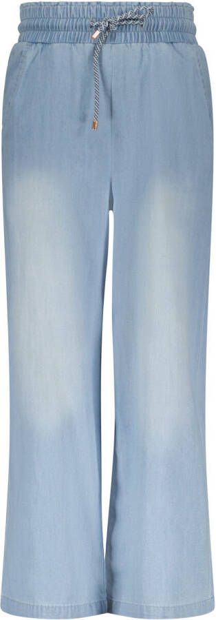 NONO Meisjes Jeans Sayla B Palazzo Light Weight Denim Pants Blauw