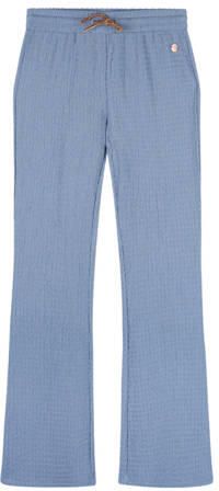 NONO bootcut casual broek blauw Meisjes Polyester Effen