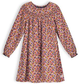 NONO Meisjes Jurken Manilla Girls Wide Fitted Woven Dress With Belt Pink Roze - Foto 2