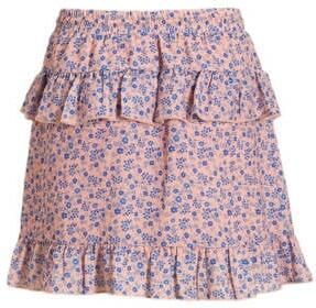 NONO gebloemde rok Neva roze blauw Meisjes Polyester Bloemen 122 128 - Foto 2