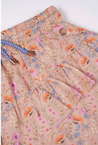 NONO gebloemde rok Neva roze multicolor Meisjes Polyester Bloemen 122 128