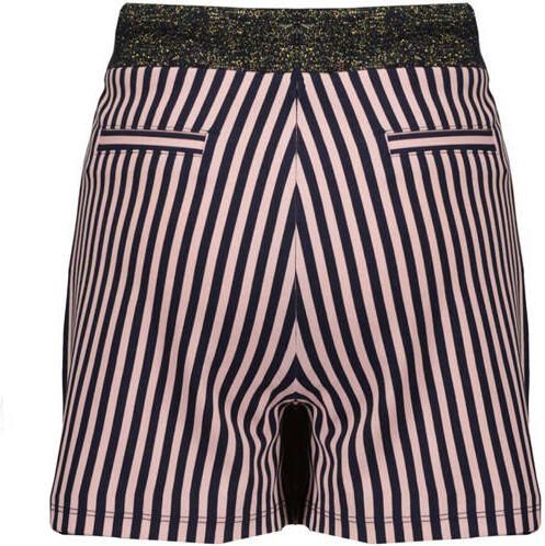 NONO gestreepte skort donkerblauw roze Rok Meisjes Polyamide Streep 122-128 - Foto 3