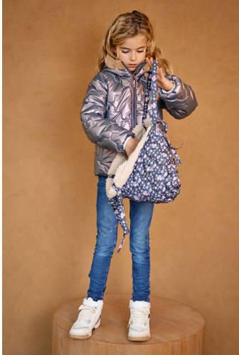 NONO gewatteerde winterjas Bee zachtroze metallic Meisjes Polyester Capuchon 158 164 - Foto 2