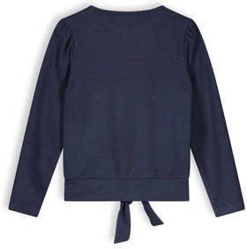 NONO longsleeve Kasy 110 navy blazer Blauw Meisjes Polyester Ronde hals 122 128 - Foto 4