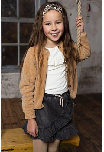 NONO longsleeve Kilian offwhite Wit Meisjes Stretchkatoen Ronde hals Effen 134 140 - Foto 3