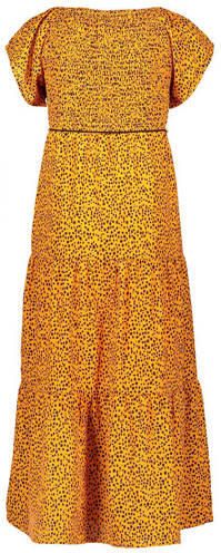 NONO off shoulder maxi jurk met all over print oranje All over print 104 - Foto 4