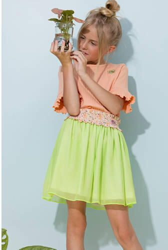 NONO rok Noba limegroen Meisjes Polyester Effen 134 140 - Foto 3