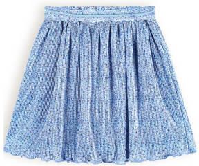 NONO rok Norah met all over print en textuur lichtblauw Meisjes Gerecycled polyester 104