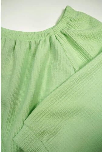 NONO top Knew frisgroen Meisjes Polyester Boothals Effen 122 128