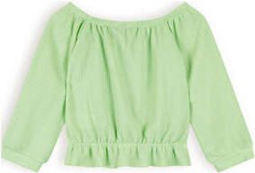 NONO top Knew frisgroen Meisjes Polyester Boothals Effen 122 128 - Foto 2