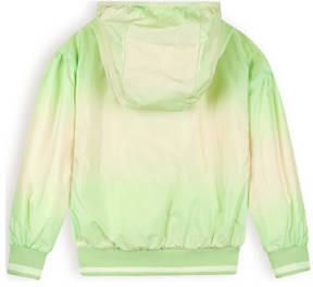 NONO zomerjas Beau heldergroen geel Meisjes Polyester Capuchon Meerkleurig 122 128