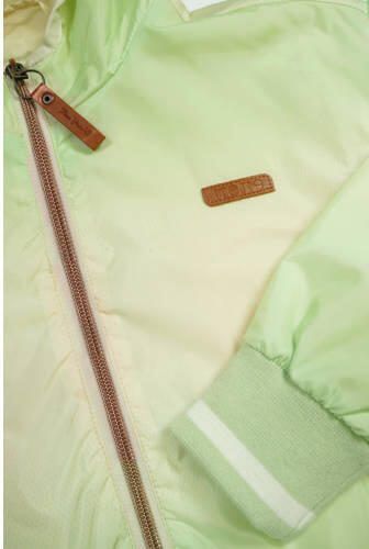 NONO zomerjas Beau heldergroen geel Meisjes Polyester Capuchon Meerkleurig 122 128 - Foto 2