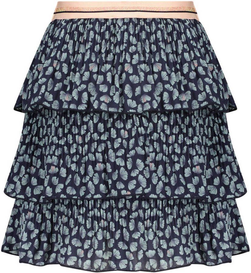 NONO Meisjes Rokken Nika 3 Layered Short Skirt Donkerblauw