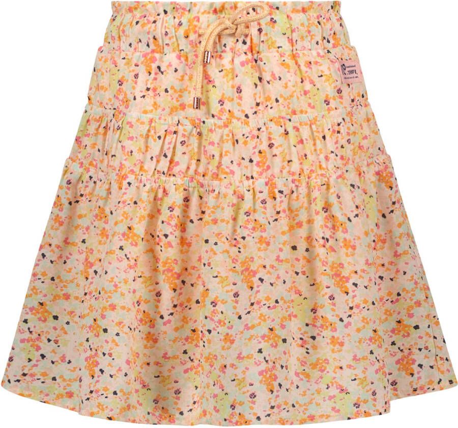 NONO rok Nellie van gerecycled polyester oranje multicolor All over print 146 152 - Foto 3