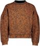 NONO sweater met all over print bruin Meisjes Katoen Col All over print 116 - Thumbnail 1