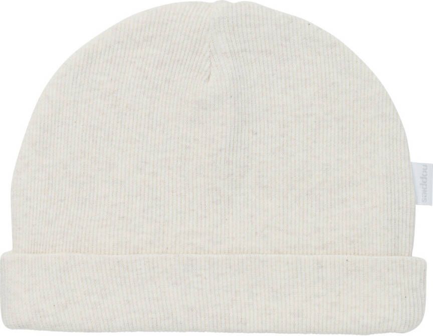 Noppies muts van katoen beige Effen 50-56 | Muts van