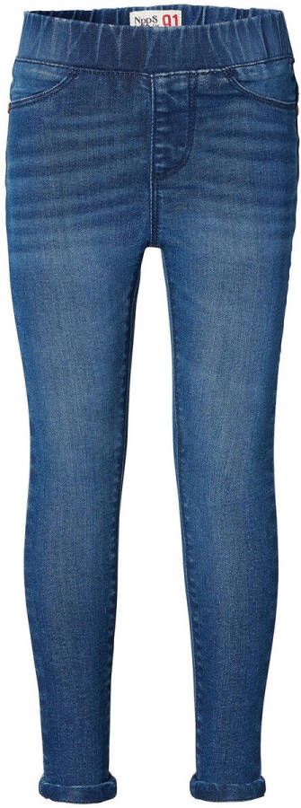 Noppies high waist skinny jegging medium blue wash Jeans Blauw Meisjes Stretchdenim 122