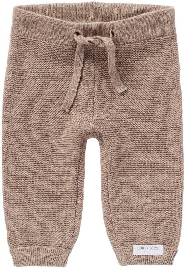 Noppies baby broek Grover van katoen taupe melange Bruin Melée 44 - Foto 2
