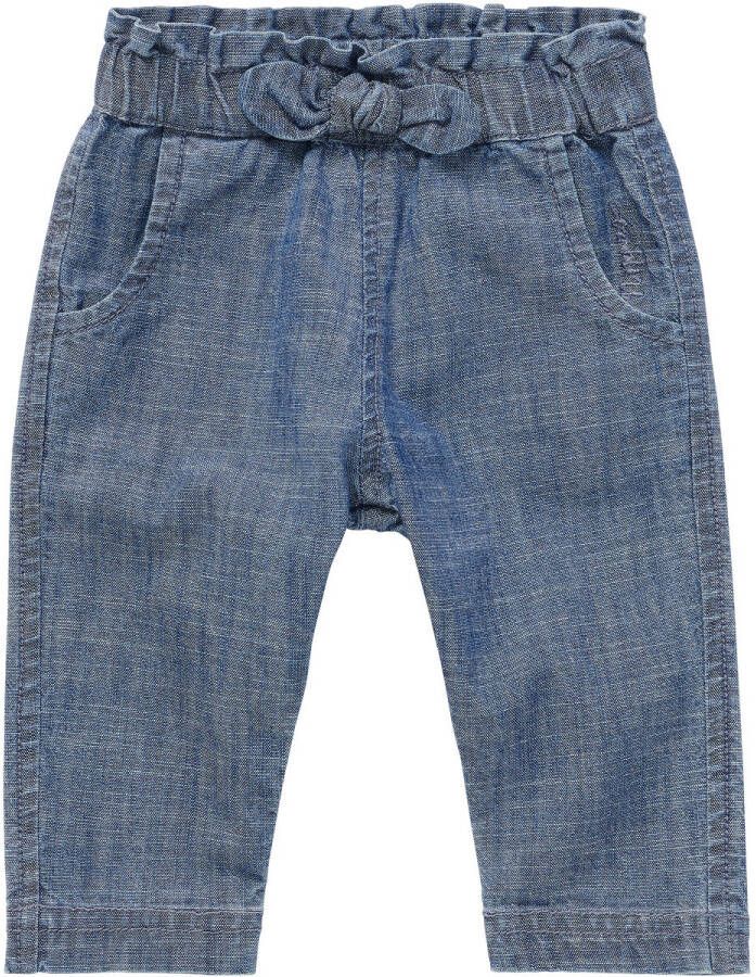 Noppies baby loose fit jeans blauw Meisjes Katoen Effen 56