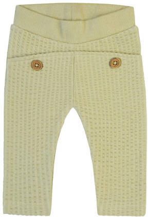 Noppies baby broek groen Katoen Effen