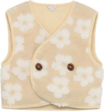 Noppies baby gebloemde gilet beige Meisjes Polyester V-hals Bloemen